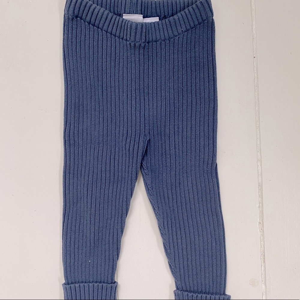 💙Hanna Andersson blue rib knit baby pants💙